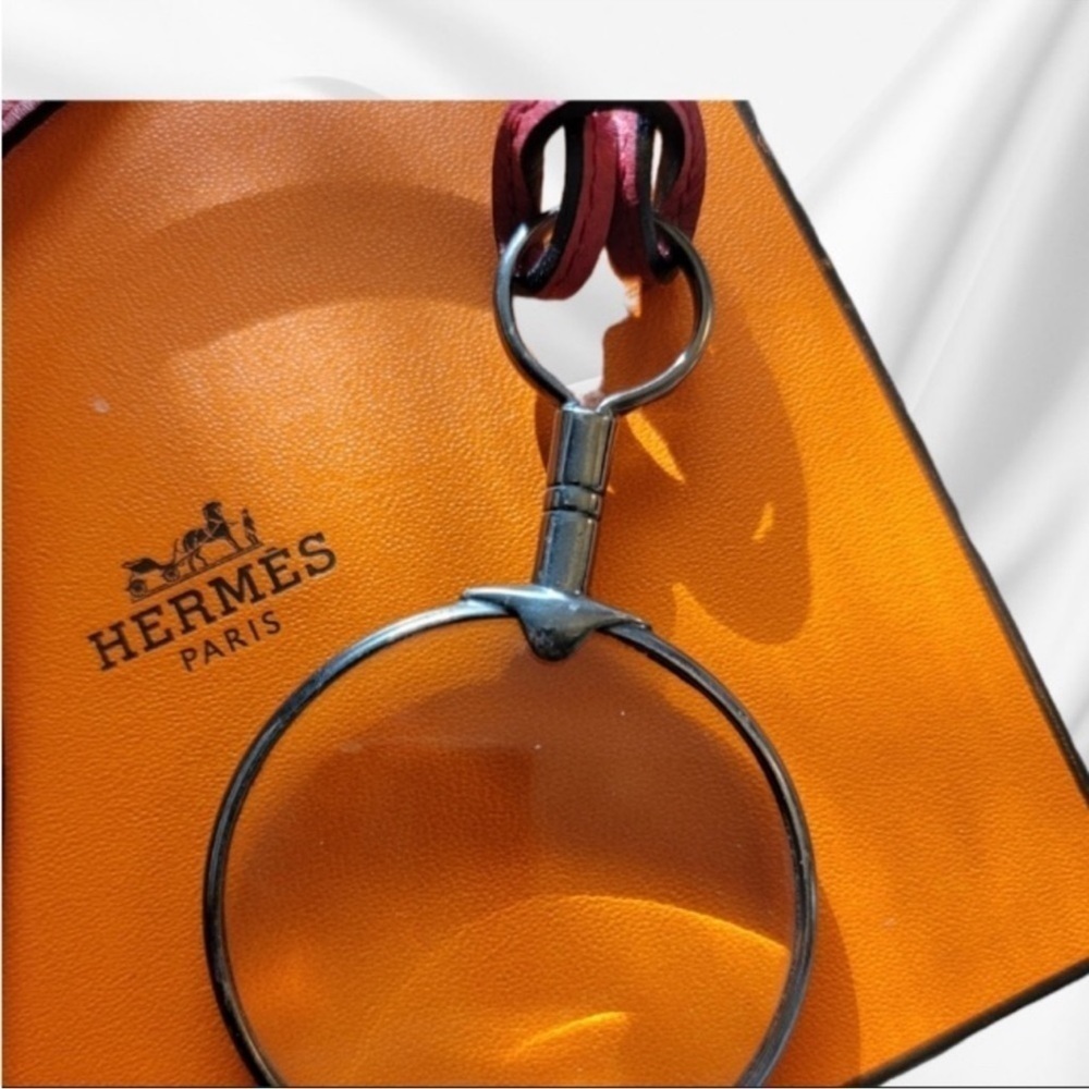 HERMES |•| VINTAGE 70’s STERLING MAGNIFYING LOUPE LANIERE - Picture 3 of 6